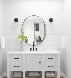 Brand New Patriot Lighting® Connell Matte Black 1-Light Vanity Light