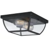 Brand New Patriot Lighting® Granville Oil-Burnished Bronze 2-Light Outdoor Flush Mount Light