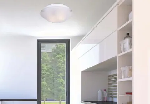 Brand New Patriot Lighting® Clifton Brushed Nickel 2-Light Flush Mount Ceiling Light