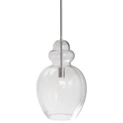 Brand New Patriot Lighting® Kacie Brushed Nickel 1 Light Pendant