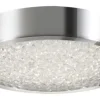 Brand New Patriot Lighting® Cressa Polished Chrome Integrated Led Flush Mount Ceiling Light