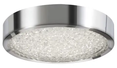 Brand New Patriot Lighting® Cressa Polished Chrome Integrated Led Flush Mount Ceiling Light