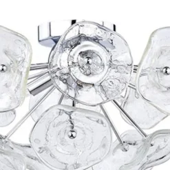 Brand New Patriot Lighting® Dessa Chrome 3-Light Flush Mount Ceiling/Pendant Light