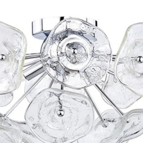 Brand New Patriot Lighting® Dessa Chrome 3-Light Flush Mount Ceiling/Pendant Light