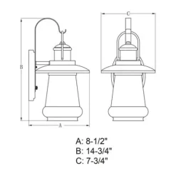 Brand New Patriot Lighting® Dualux® Bridgeport Oil-Rubbed Bronze Outdoor Wall Light