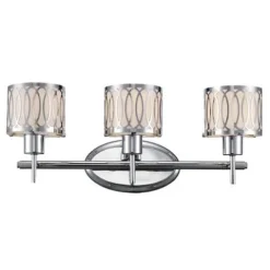 Brand New Patriot Lighting® Wendy 3-Light Chrome Vanity Light
