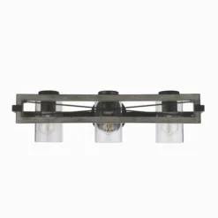 Brand New Patriot Lighting® Lizzie Matte Black 3-Light Vanity Light