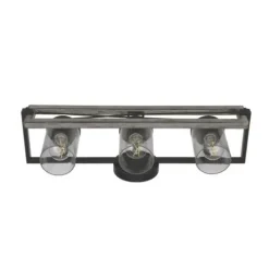 Brand New Patriot Lighting® Lizzie Matte Black 3-Light Vanity Light