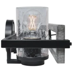 Brand New Patriot Lighting® Lizzie Matte Black 3-Light Vanity Light