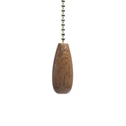 Brand New Patriot Lighting® Pecan Teardrop Pull Chain