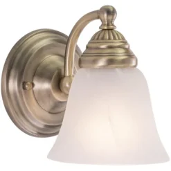 Brand New Patriot Lighting® Standford Antique Brass 1 Light Vanity Light