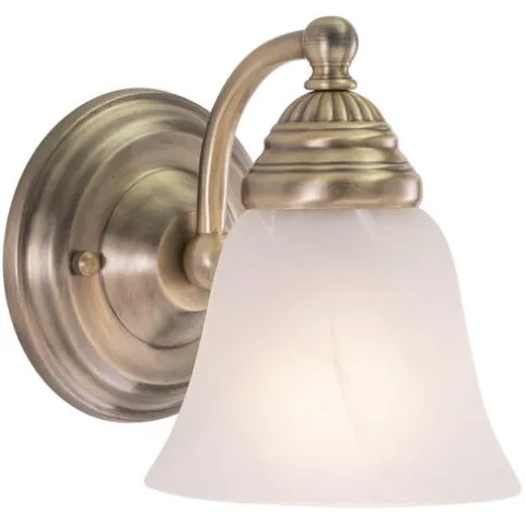 Brand New Patriot Lighting® Standford Antique Brass 1 Light Vanity Light