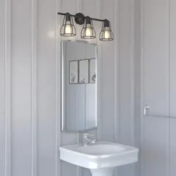 Brand New Patriot Lighting® Clybourn Oil Rubbed Bronze 3 Light Vanity Light
