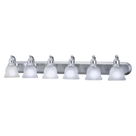 Brand New Patriot Lighting® Lasalle Brushed Nickel 6 Light Vanity Light