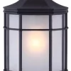 Budget Patriot Lighting® Alessia Black Outdoor Wall Light