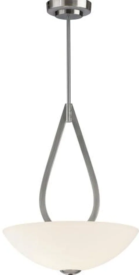 Budget Patriot Lighting® Audrey 17-3/4″ Brushed Nickel Transitional 3-Light Pendant