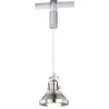 Budget Patriot Lighting® Adam Nickel 1-Light Led Track Lighting Pendant
