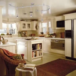 Budget Patriot Lighting® Adam Nickel 1-Light Led Track Lighting Pendant