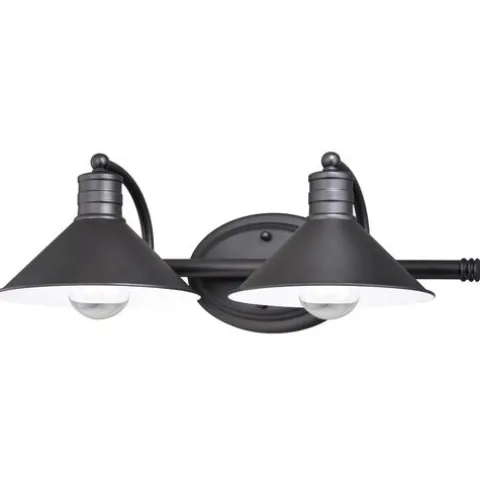Budget Patriot Lighting® Akron Oil Rubbed Bronze 2 Light Vanity Light