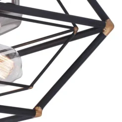 Budget Patriot Lighting® Bartlett Oil Rubbed Bronze 3 Light Flush Mount Ceiling Light