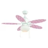 Budget Patriot Lighting™ Butterfly 44″ White Indoor Led Ceiling Fan