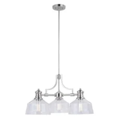 Budget Patriot Lighting® Beloit Satin Nickel 3 Light Chandelier