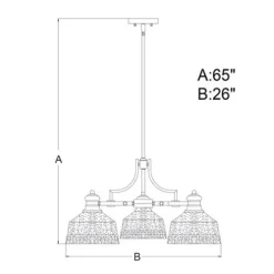 Budget Patriot Lighting® Beloit Satin Nickel 3 Light Chandelier