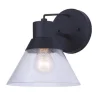 Budget Patriot Lighting® Connie Black Outdoor Wall Light – 2 Pack