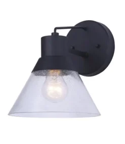 Budget Patriot Lighting® Connie Black Outdoor Wall Light – 2 Pack