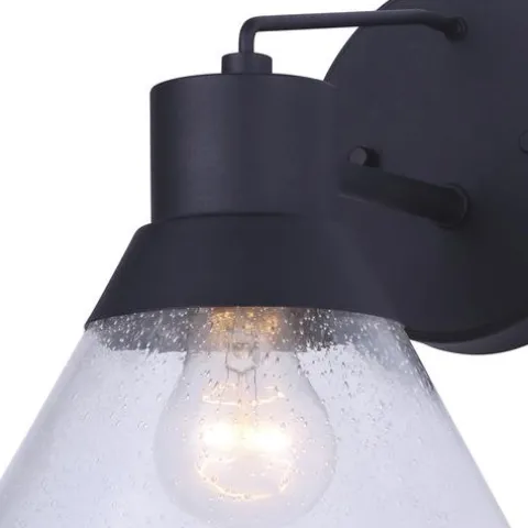 Budget Patriot Lighting® Connie Black Outdoor Wall Light – 2 Pack