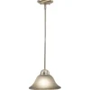 Budget Patriot Lighting® Da Vinci Brushed Nickel 1 Light Mini Pendant