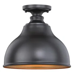 Budget Patriot Lighting® Delano Oil-Burnished Bronze Outdoor Flush Mount Light