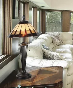 Budget Patriot Lighting® Denman Tiffany Style Table Lamp