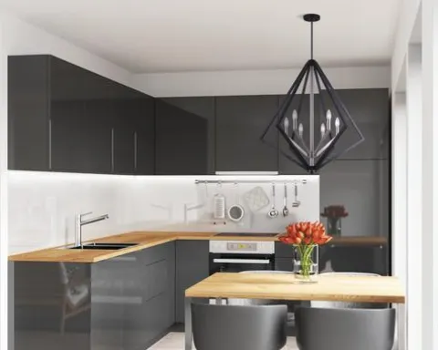 Budget Patriot Lighting® Dryden Matte Black And Brushed Nickel 6-Light Pendant