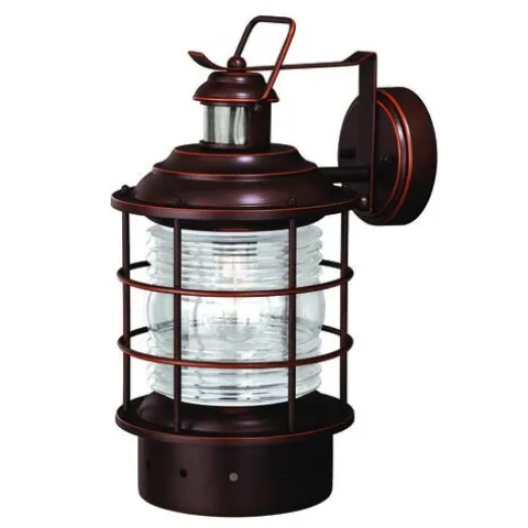 Budget Patriot Lighting® Dualux Bainbridge Burnished Bronze Motion Sensor Outdoor Wall Light