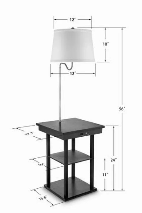 Budget Patriot Lighting® Ellen End Table Floor Lamp