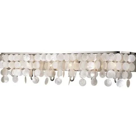 Budget Patriot Lighting® Elsa Satin Nickel 6 Light Vanity Light