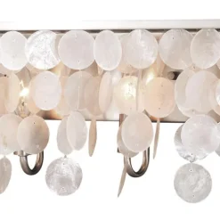 Budget Patriot Lighting® Elsa Satin Nickel 6 Light Vanity Light