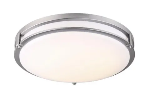 Budget Patriot Lighting® Gilda Ii Brushed Nickel 19″ Integrated Led Flush Mount Ceiling Light