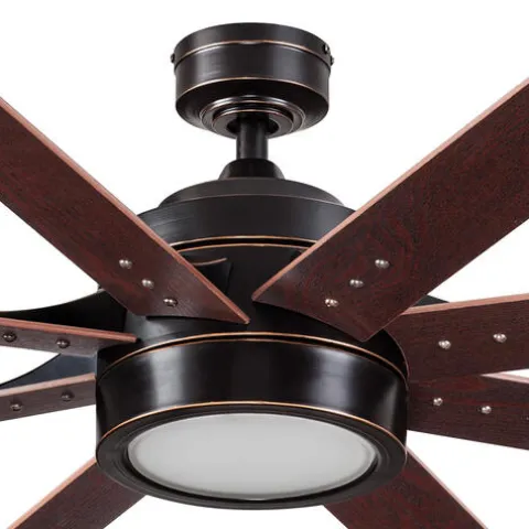 Budget Patriot Lighting™ Grand Haven Ii 62″ Oil-Rubbed Bronze Indoor Led Ceiling Fan