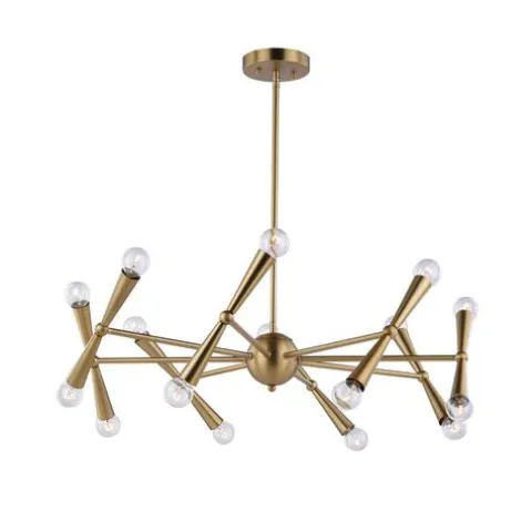 Budget Patriot Lighting® Greer 16-Light Antique Gold Chandelier