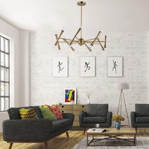 Budget Patriot Lighting® Greer 16-Light Antique Gold Chandelier