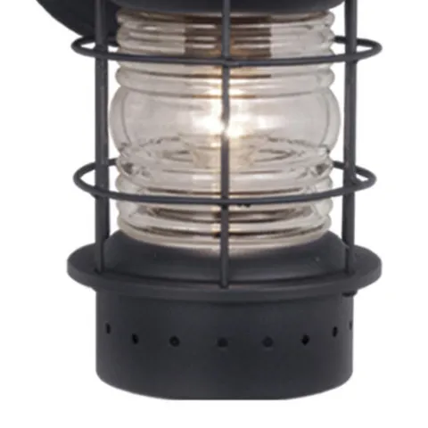 Budget Patriot Lighting® Hyannis Textured Black Outdoor Wall Light