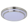 Budget Patriot Lighting® Helos 20-1/2″ Satin Nickel Led Flush Mount Ceiling Light