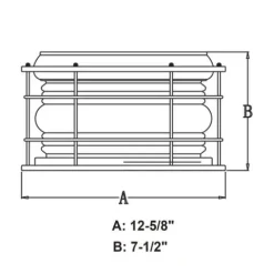 Budget Patriot Lighting® Hyannis Textured Black 2-Light Outdoor Flush Mount Light