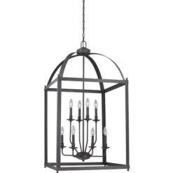 Budget Patriot Lighting® Juliet Architectural Bronze 8 Light Pendant