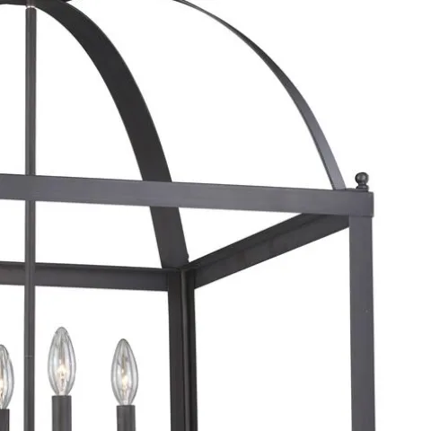 Budget Patriot Lighting® Juliet Architectural Bronze 8 Light Pendant