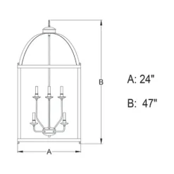 Budget Patriot Lighting® Juliet Architectural Bronze 8 Light Pendant