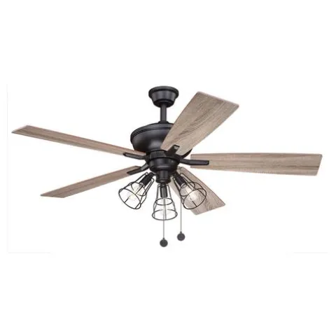 Budget Patriot Lighting™ Manchester Ii 52″ Bronze Indoor Led Ceiling Fan