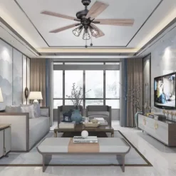 Budget Patriot Lighting™ Manchester Ii 52″ Bronze Indoor Led Ceiling Fan